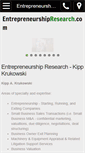 Mobile Screenshot of entrepreneurshipresearch.com